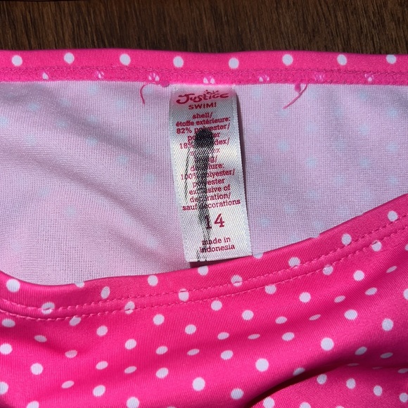 Justice girl Two piece tankini size 14 - Picture 4 of 7